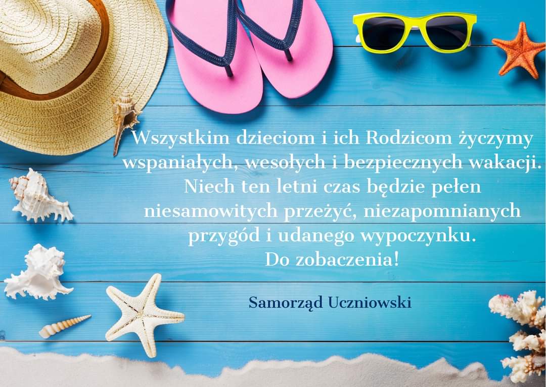 Życzenia bezpieczne wakacje