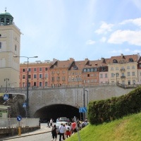 Uczniowie w czasie zwiedzania stolicy Polski. (5)