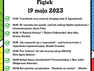 Program zajęć. (1)