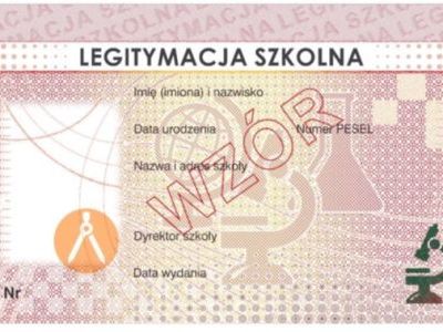 Wzór legitymacji szkolnej (e-Legitymacji)